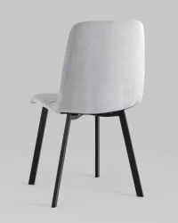 Стул Оливер Скуаре велюр Светло-серый / Oliver Square